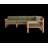 Haven 6-Piece Teak Outdoor Sectional with Sunbrella Cushions and Wooden Armrest in Rust-72605240