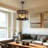 3-Light Industrial Farmhouse Drum Chandelier