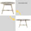 Ensemble de table de salle à manger 5 pièces en bois avec table ronde extensible et 4 chaises-16276430