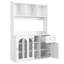 Modern Led Kitchen Cabinet With Glass Doors - App-controlled Lighting, Anti-tip Design-121376934