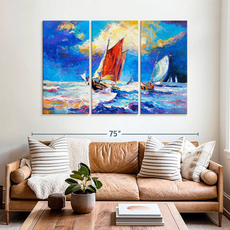 Mehar voiliers en mer, H 42 po x l 65 po