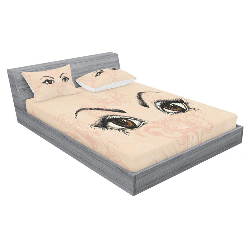 Eyelash Microfiber Sheet Set, Full Sheet Set with Fitted Sheet