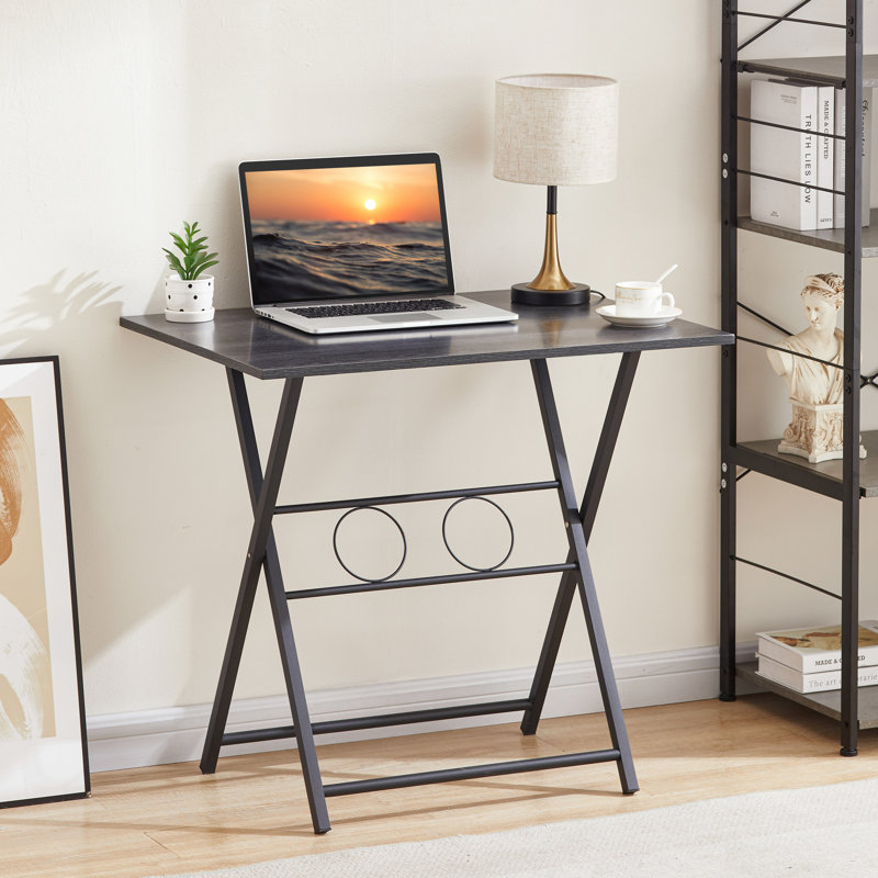 Folding Office Table - Space Saving Desk for Small Spaces, Computer Table for Home Office, 29.13" H x 31.50" W x 22.83" D