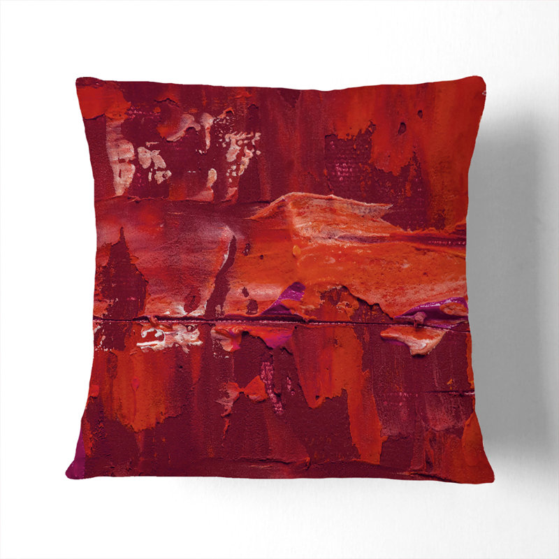 Abstract Square Cushion, 40 x 40 cm, Black