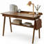 Bureau d'écriture en bois massif, bureau à domicile pour petits espaces