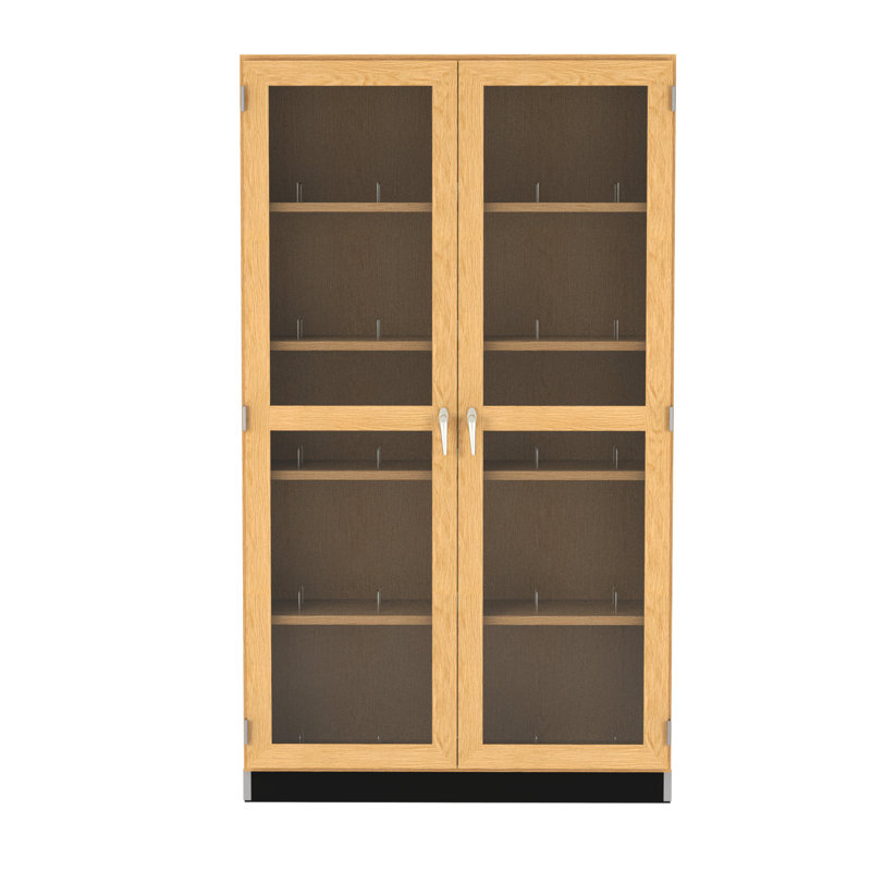 Armoire de salle de classe à 8 compartiments avec portes Microscope, 84 po x 48 po x 16 po