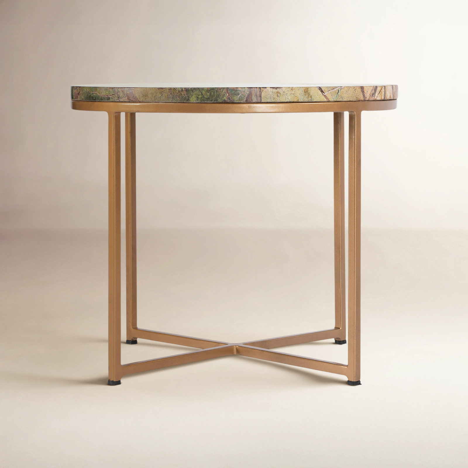 Estes 20" Genuine Marble End Table