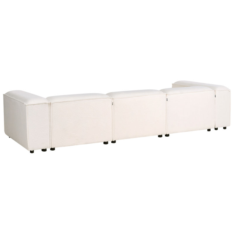 Aljay 3 Seater Sofa, Off White Boucle