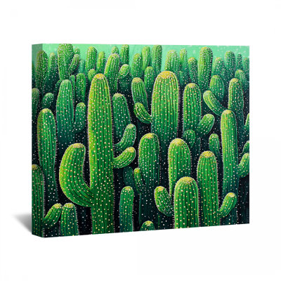 Décoration murale cactus sur toile - Plantes