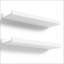 Ensemble de 2 tablettes flottantes murales