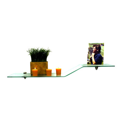 Kirts Glass Accent Shelf