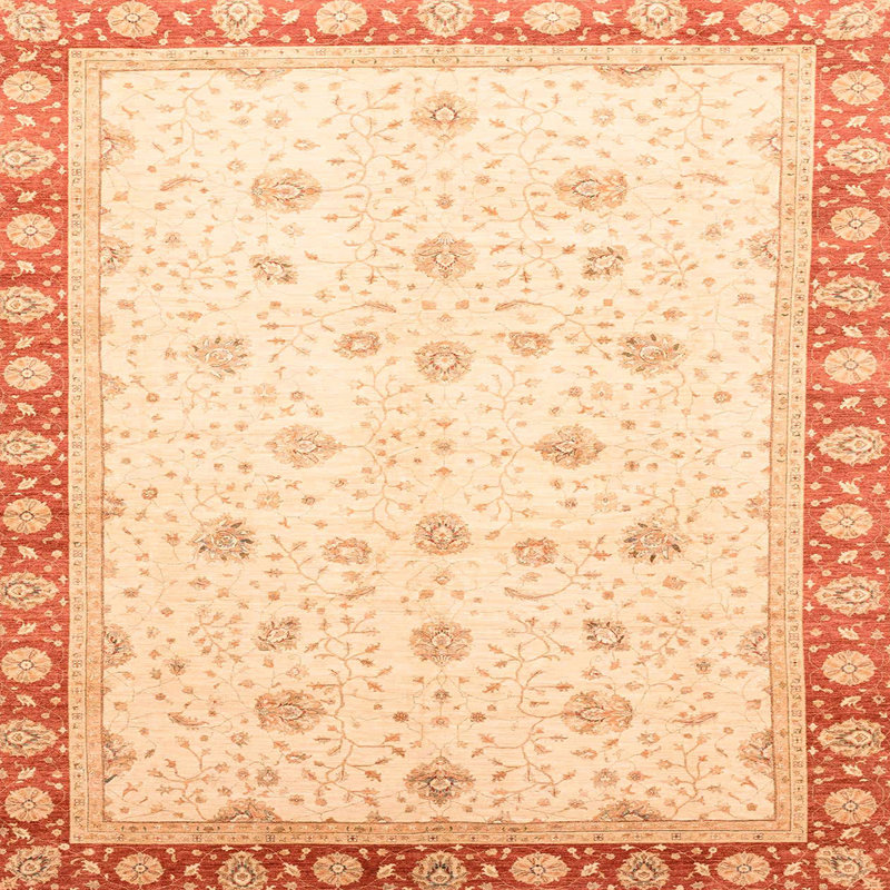 Tapis décoratif multicolore à motif abstrait, Carré 7 pi