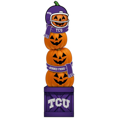 TCU Pumpkin Stacked Leaner With Helmet
