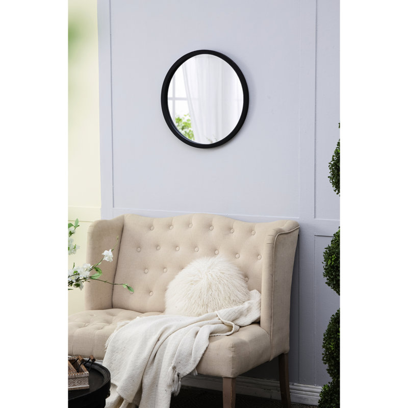 Miroir mural 20 po X, Noir