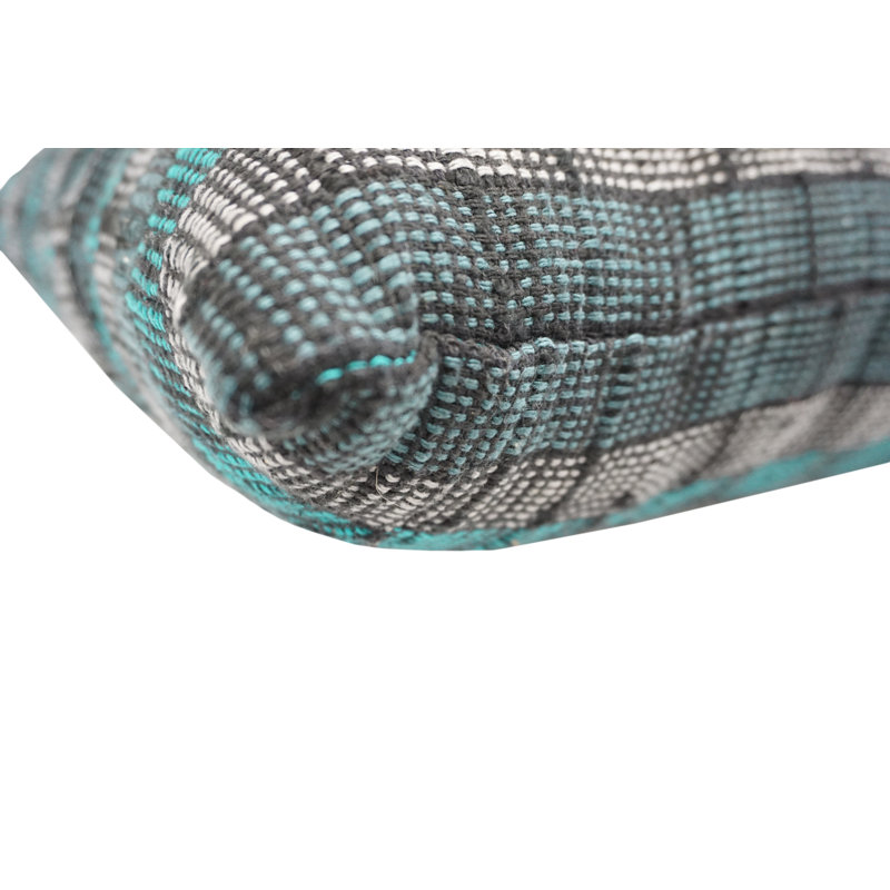 Striped Silk Reversible Throw Pillow