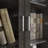 Modern Bookcase With Tempered Glass Door