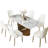 Shivani 6 - Person Sintered Stone Top Pedestal Dining Set-1826485945-1812161118