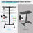 Adjustable Metal Base Computer Desk