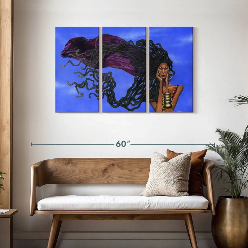 Shuttleworth Locs In The Wind, 28" H x 45" W
