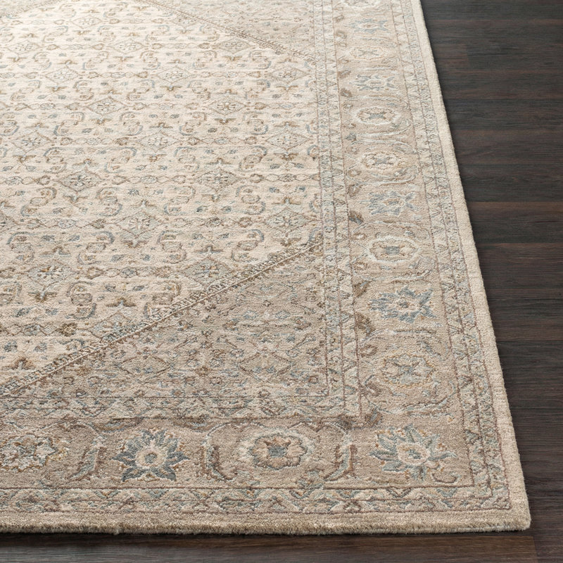 Moroccan Area Rug, Grey/Taupe/Brown, Rectangle 200 x 290 cm