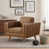 Coffee Brown Faux Leather 