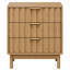 Commode 3 tiroirs avec panneau cannelé-430585832