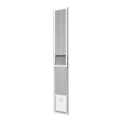 Metal Sliding Door Insert (Mesh) Pet Door for Cats and Dogs