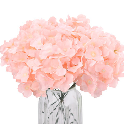 Artificial Hydrangea Flower Head With Pole