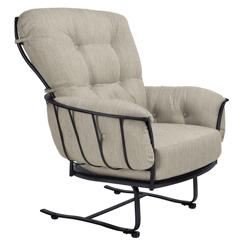Monterra Outdoor Lounge Chair, Graphite, Flagship Stone Sunbrella®