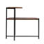 Petites tables basses Canapé moderne à 2 niveaux avec tablette de rangement et tables de bout en bois