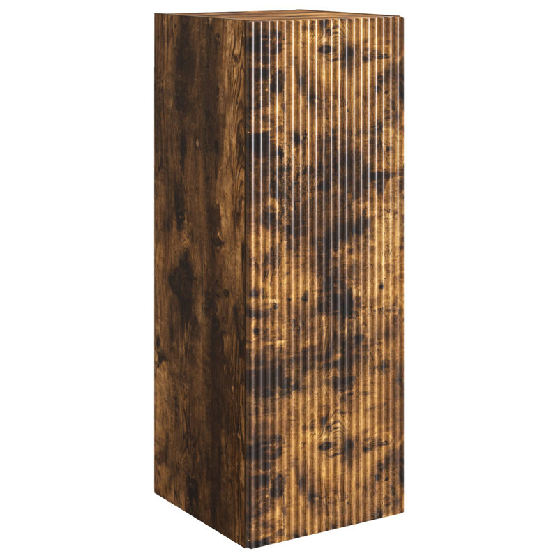 1 -Door Rectangle Accent Cabinet, Smoked Oak