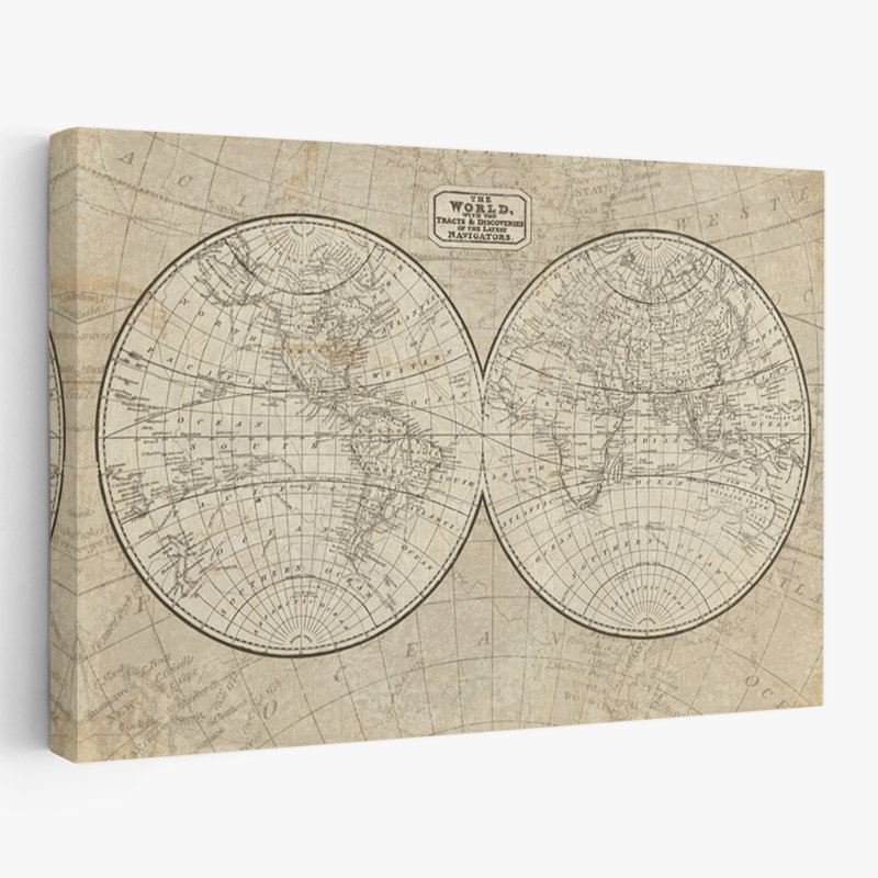 Carte du monde - carte des pays des Continents, H 24 po x l 16 po