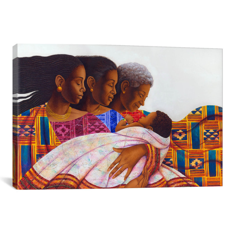 "circle of joy" par keith mallett, impression sur toile, H 26 po x l 40 po x P 1,5 po