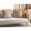 CIRSIUM Striped Beige Square Cushion