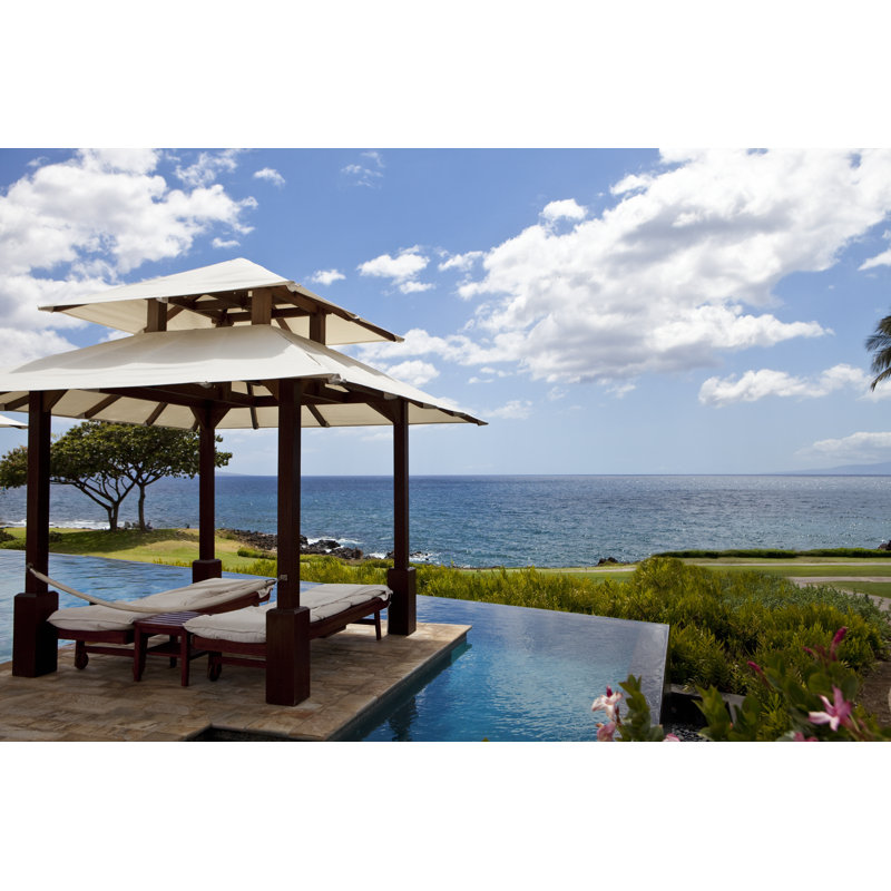 Infinity Edge Pool and Cabana by Rasimon, 32" H x 48" W