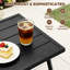 Steel Outdoor Patio Coffee Table, and Weather Resistant Rectangle Coffee Table