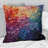 Colorful Forest Harmony Forest II - Pointillism Printed Throw Pillow