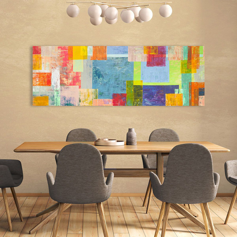 Absstract August Summer by Italo Corrado - Wrapped Canvas Panoramic Art Prints, 50cm H x 150cm W x 4cm D