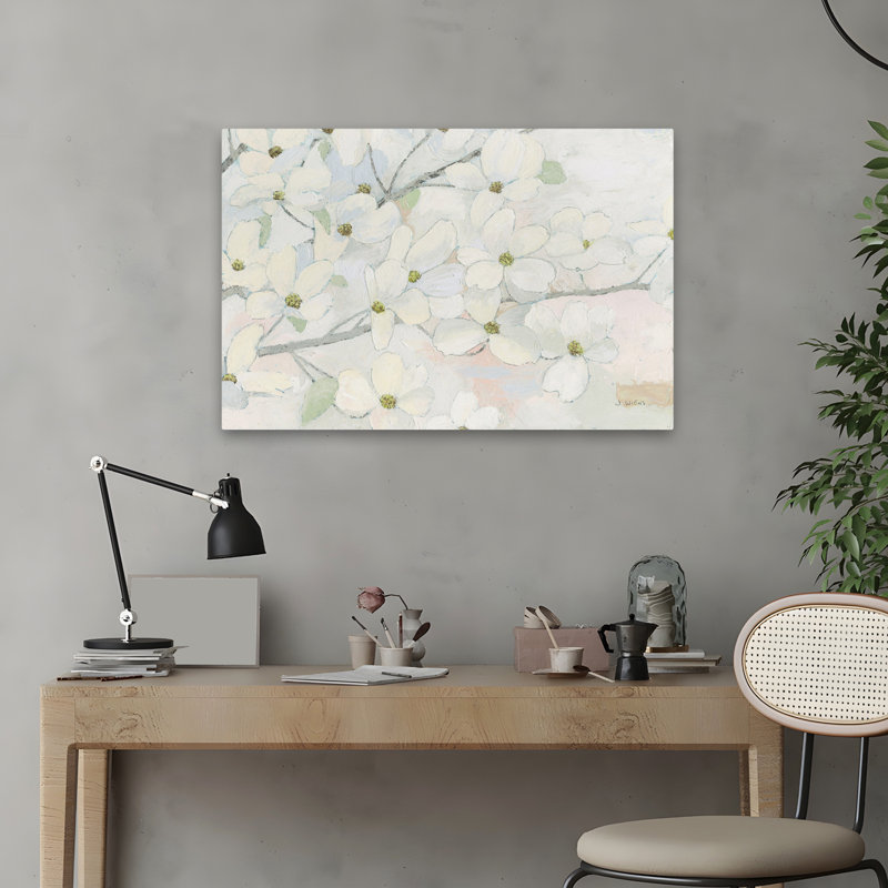 Fleurs et cornouiller bleu, H 16 po x l 24 po