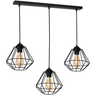 Colin 3 - Light Matte Black Kitchen Island Pendant