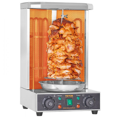 Shawarma Grill Machine, 13 lbs Capacity, Chicken Shawarma Cooker Machine with 2 Burners, Electric Vertical Broiler Gyro Rotisserie Oven Doner Kebab Ma -  Stellweilan Tessberg, LSKRJ13BDWM02BTJOV1@DAN