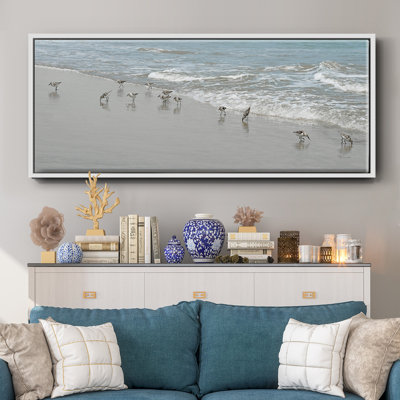 Shorebirds- Framed Canvas