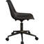 Chaise de bureau à domicile avec revêtement brun, fonction réglable, courbe ergonomique doucement rembourrée et roulement doux, rembourrage de 21,44 pouces de profondeur pour le bureau, conception du rembourrage doux du siège incurvé,