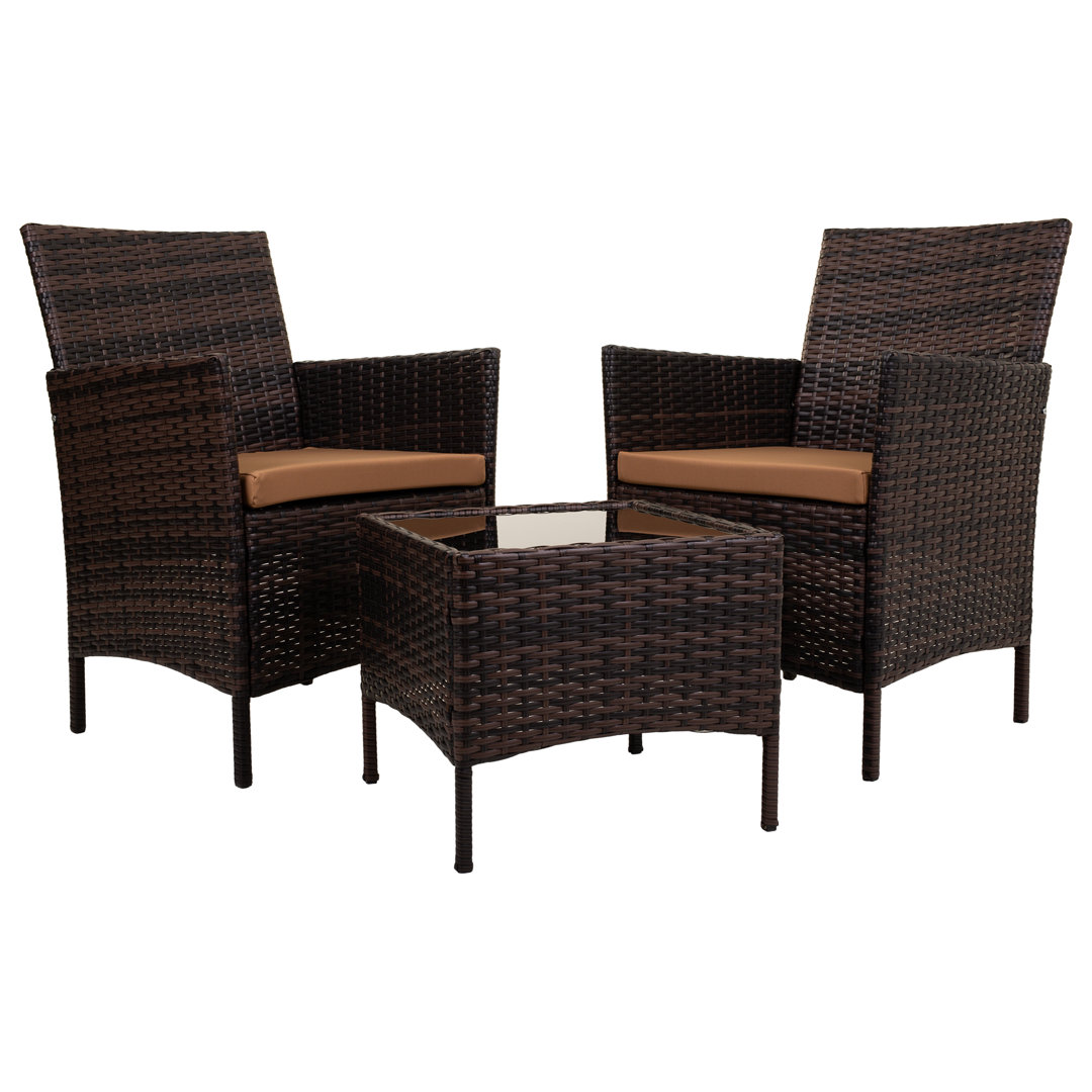 2-Sitzer Lounge-Set Clerveau mit Polster