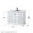 Deborah 48'' Single Bathroom Vanity with Marble Top with Mirror-80209507-23113219