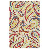 Daliana Paisley Handmade Tufted Eclipse Indoor / Outdoor Area Rug