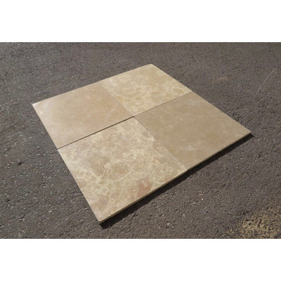 French Vanilla 16" x 16" Limestone Stone Look Wall & Floor Tile