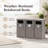 Weatherproof Outdoor Trash Can