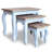 Pièces de table gigogne en bois massif récupéré