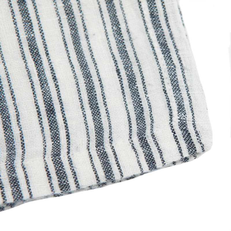 Bryars Linen Square Napkins, White/Blue